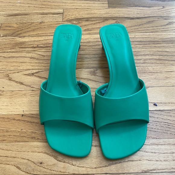Zara Mule Sandal Heel - Picture 2 of 14